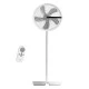 Ανεμιστήρας ορθοστάτης 24W Premium 16'' με 5 πτερύγια, 12 ταχύτητες επιλογή αυτόματης περιστροφής και τηλεχειριστήριο