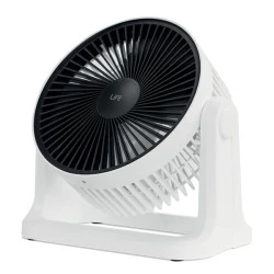 Επιτραπέζιος ανεμιστήρας LIFE 8.5W λευκός με 3 ταχύτητες και ρυθμιζόμενη γωνία κλίσης