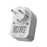 Αντάπτορας τροφοδοσίας 16A 3680W με pass-through και 2 θύρες USB 1 x USB-C & 1 x USB-Α και τεχνολογία γρήγορης φόρτισης Αντάπτορας τροφοδοσίας 16A 3680W με pass-through και 2 θύρες USB 1 x USB-C & 1 x USB-Α και τεχνολογία γρήγορης φόρτισης