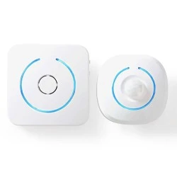 Ανιχνευτής κίνησης NEDIS ALRMMW20WT λευκός 85dB 433MHz με 8 ήχους κλήσης & κάλυψη 80m