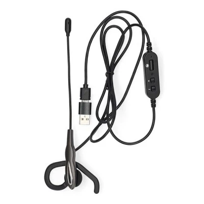 Headset in-ear με σύνδεση USB Type-A / Type-C με μήκος καλωδίου 1.80m με σταθερό & ελαφρύ σχεδιασμό Headset in-ear με σύνδεση USB Type-A / Type-C με μήκος καλωδίου 1.80m με σταθερό & ελαφρύ σχεδιασμό