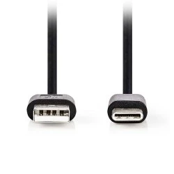 Καλώδιο USB για μεταφορά δεδομένων και για φόρτιση High-Speed A αρσ. - USB Type-C αρσ.1.00m