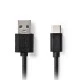 Καλώδιο USB για μεταφορά δεδομένων και για φόρτιση High-Speed A αρσ. - USB Type-C αρσ.1.00m