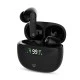 Bluetooth ακουστικά handsfree με θήκη φόρτισης και λειτουργία noise cancelling (ANC), σε μαύρο χρώμα