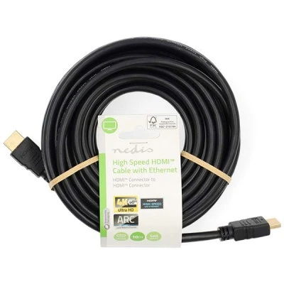 Καλώδιο High speed HDMI με Ethernet από HDMI αρσενικό σε HDMI αρσενικό 10m