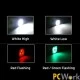 Επαναφορτιζόμενος φακός κεφαλής PCW12E LED clip με φωτεινότητα 200L λειτουργία κόκκινου-πράσινου φωτισμού και ένδειξη χαμηλής μπαταρίας