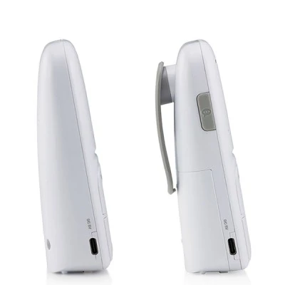 Ασύρματη ενδοεπικοινωνία (baby monitor) τεχνολογίας DECT 1.8GHz με δυνατότητα αμφίδρομης επικοινωνίας και εμβέλεια έως 50 μέτρα άσπρο χρώμα