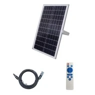 Προβολέας ηλιακός 60W με πάνελ & καλώδιο 5m 6000k ψυχρό φως 4800lm δέσμης 120° με αισθητήρα μέρας - νύχτας IP66 