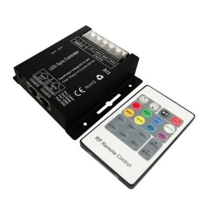 Controller RGB LED + RF remote control για χρωματιστές ταινίες led 12VDC 24A/288W-24VDC 24A/576W