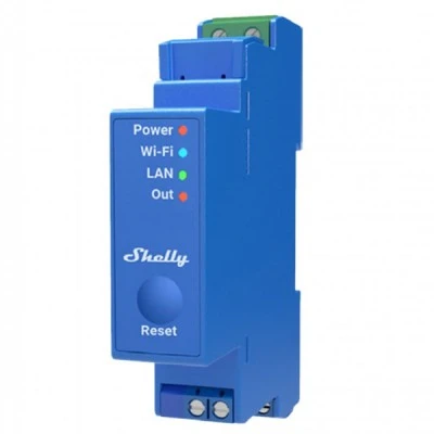 Ανώτατος αυτοματισμός Smart ράγας 1 καναλιού Shelly PRO 1 Wi-Fi - Bluetooth - LAN έως και 16Α