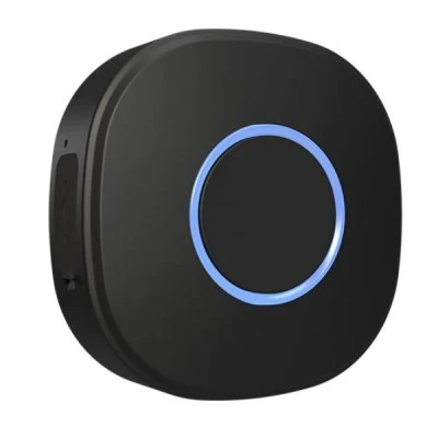Wi-Fi controller Shelly button1 μαύρο με ενσωματωμένη επαναφορτιζόμενη μπαταρία