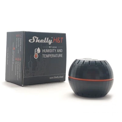 Αισθητήρας υγρασίας & θερμοκρασίας Shelly H&T Wi-Fi μαύρος με μπαταρία