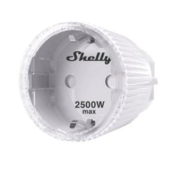 Έξυπνη πρίζα Shelly Plug S MTR Gen3 WiFi 12A 2500W λευκή για έλεγχο φωτισμού θέρμανσης και άλλων συσκευών