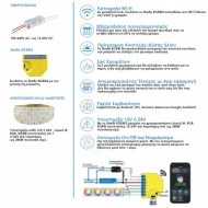 Διακόπτης Shelly RGBW2 Wi-Fi ρελέ ΟΝ-OFF - Dimming - RGBW