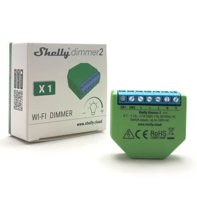 Διακόπτης Shelly dimmer2 με δυνατότητα σύνδεσης και χωρίς ουδέτερη γραμμή