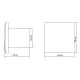 Εξαεριστήρας μπάνιου EUROPLAST T100I inox Φ100 19W 100m3/h 230V επίτοιχης τοποθέτησης