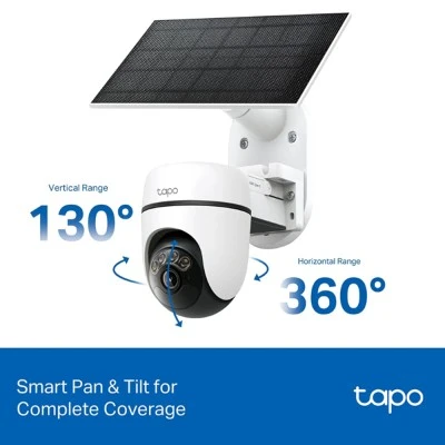 Smart ηλιακή κάμερα Tapo C610 KIT TP-LINK με ανάλυση 2K/3MP σύνδεση WiFi PTZ SD IP65, EU/1.0