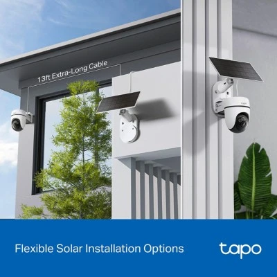 Smart ηλιακή κάμερα Tapo C610 KIT TP-LINK με ανάλυση 2K/3MP σύνδεση WiFi PTZ SD IP65, EU/1.0