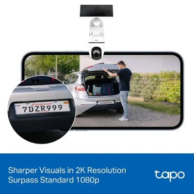 Smart ηλιακή κάμερα Tapo C610 KIT TP-LINK με ανάλυση 2K/3MP σύνδεση WiFi PTZ SD IP65, EU/1.0