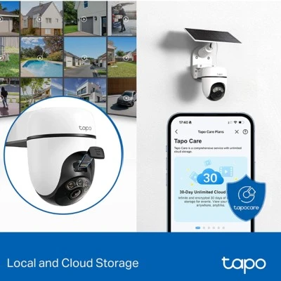 Smart ηλιακή κάμερα Tapo C610 KIT TP-LINK με ανάλυση 2K/3MP σύνδεση WiFi PTZ SD IP65, EU/1.0