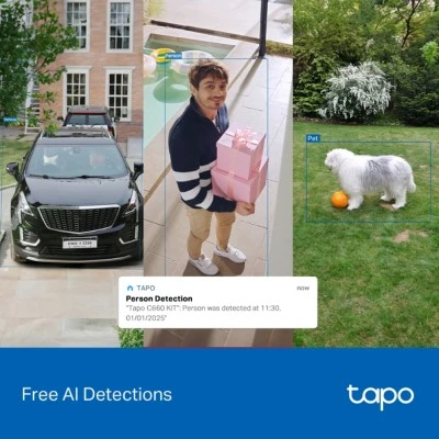 Smart ηλιακή κάμερα Tapo C660 KIT TP-LINK με ανάλυση 4K/8MP σύνδεση WiFi PTZ SD IP65 EU/1.0