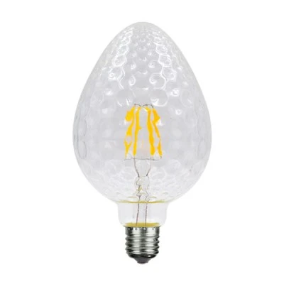 Λάμπα led filament ντιμαριζόμενη ανάγλυφη Ε27 6W 230V 2700k θερμό λευκό φως 690Lm