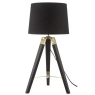 Φωτιστικό επιτραπέζιο MOUSSE 1xΕ27 230V AC μαύρο Φ30xh65cm εσωτερικού χώρου IP20
