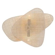 Επίτοιχο φωτιστικό 2xΕ14 SKYROS ψάθα Rattan 50x35x13cm εσωτερικού χώρου IP20 Επίτοιχο φωτιστικό 2xΕ14 SKYROS ψάθα Rattan 50x35x13cm εσωτερικού χώρου IP20