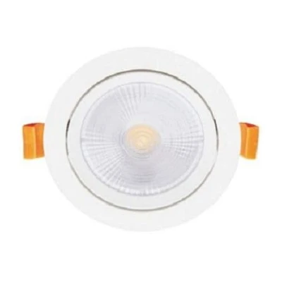 LED COB Χωνευτό Στρογγυλό Οροφής 5W θερμός φως 3000K 310lm Λευκό LED COB Χωνευτό Στρογγυλό Οροφής 5W θερμός φως 3000K 310lm Λευκό