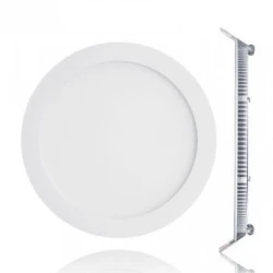 LED Panel Slim Χωνευτό Στρογγυλό 20W θερμό φως 3000K 1440lm Λευκό 