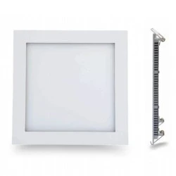 LED Panel Slim Χωνευτό Τετράγωνο 20W ψυχρό φως 6000K 1480lm Λευκό