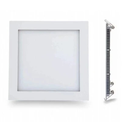 LED Panel Slim Χωνευτό Τετράγωνο 20W ψυχρό φως 6000K 1480lm Λευκό