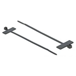 Δεματικά καλωδίων POWERTECH TIES-033 με ετικέτα 100x2.5mm μαύρα σε συσκευασία 25 τεμαχίων