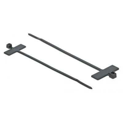 Δεματικά καλωδίων POWERTECH TIES-033 με ετικέτα 100x2.5mm μαύρα σε συσκευασία 25 τεμαχίων