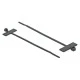 Δεματικά καλωδίων POWERTECH TIES-033 με ετικέτα 100x2.5mm μαύρα σε συσκευασία 25 τεμαχίων