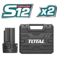 Παλμικό κατσαβίδι μπαταρίας λιθίου TOTAL 12V TIRLI1201