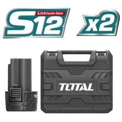 Παλμικό κατσαβίδι μπαταρίας λιθίου TOTAL 12V TIRLI1201