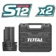 Παλμικό κατσαβίδι μπαταρίας λιθίου TOTAL 12V TIRLI1201