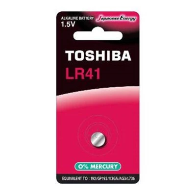 Ειδική αλκαλική μπαταρία Toshiba LR41 BP-1C 1.5V κατάλληλη για μεγάλη γκάμα προϊόντων Ειδική αλκαλική μπαταρία Toshiba LR41 BP-1C 1.5V κατάλληλη για μεγάλη γκάμα προϊόντων
