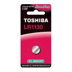 Αλκαλική μπαταρία Toshiba LR1130 BP-1C 1.5V κατάλληλη για τηλεχειριστήρια, αριθμομηχανές κ.α.