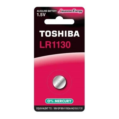 Αλκαλική μπαταρία Toshiba LR1130 BP-1C 1.5V κατάλληλη για τηλεχειριστήρια, αριθμομηχανές κ.α.