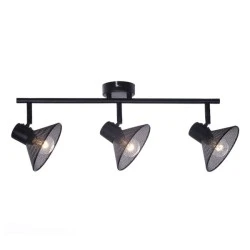 Φωτιστικό οροφής PALOMA 3xΕ14 μαύρο μεταλλικό 53x13x19cm εσωτερικού χώρου IP20