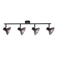 Φωτιστικό οροφής PALOMA 4xΕ14 μαύρο μεταλλικό 75x13x19cm εσωτερικού χώρου IP20 Φωτιστικό οροφής PALOMA 4xΕ14 μαύρο μεταλλικό 75x13x19cm εσωτερικού χώρου IP20