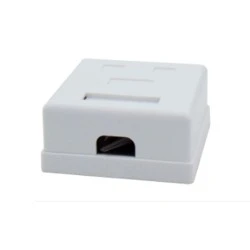 Πρίζα δικτύου διπλή επίτοιχη CAT5e & τηλεφωνικό COMBO N122-05 LANCOM λευκή