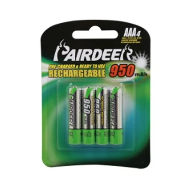 Μπαταρία επαναφορτιζόμενη 1.2V AAA 950mAh HR03 σε συσκευασία 4 τεμαχίων Μπαταρία επαναφορτιζόμενη 1.2V AAA 950mAh HR03 σε συσκευασία 4 τεμαχίων