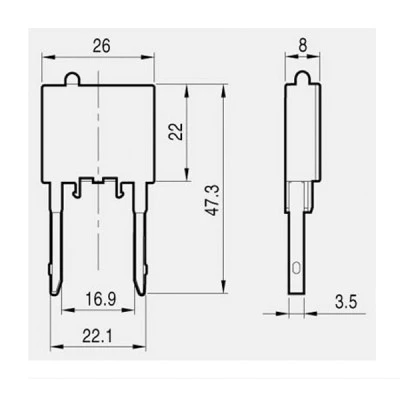Αντιπαρασιτικό πηνίο 200-240VAC με varistor AS12M/3 για relay ισχύος μίνι GMC-6M έως GMC-16M METAMEC LG