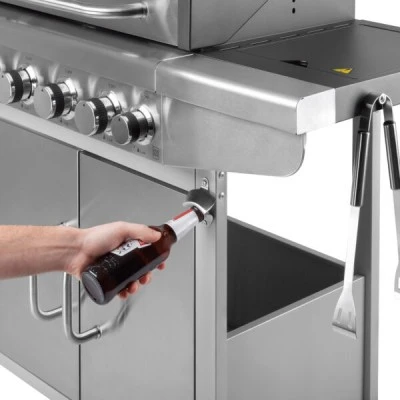 Teesa ψησταριά υγραερίου 14,4 kW με 5 Εστίες πλαϊνό μάτι & θέση φιάλης BBQ 5001