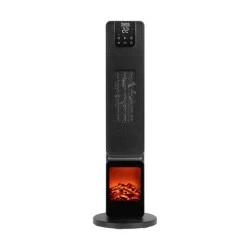 Κεραμικό αερόθερμο 800W/2000W με τηλεχειριστήριο και απομίμηση τζακιού TEESA