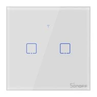 Διακόπτης SONOFF smart ΤΧ-T2EU2C αφής διπλός για απομακρυσμένο φωτισμό χώρου μέσω smartphone