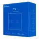 SONOFF smart διακόπτης ΤΧ-T3EU2C αφής διπλός μαύρος με δυνατότητα απομακρυσμένης διαχείρισης